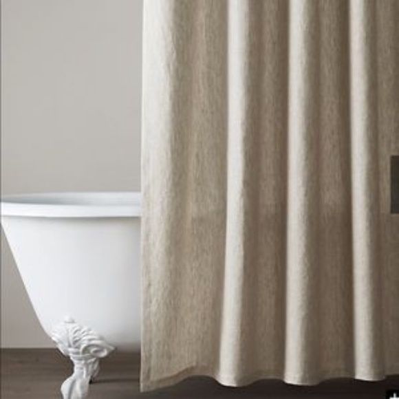 Restoration Hardware Extra Long Linen Shower Curtain - Picture 2 of 8